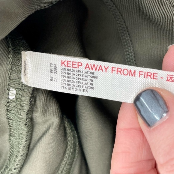 FP Movement Keep It Up High Rise 7/8 Army Green Athleisure Leggings Neutral XS - Picture 6 of 10